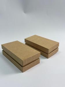 H Leather Rigid Gift Box Set Kraft Paper Rectangle Hot Stamping Logo With Ribbon Fashion Accessories - Product Image 6