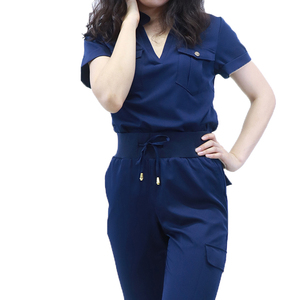 Wholesale Customized Color Rayon Silk Nurse <b>Scrubs</b> Unisex Printed Jogger Set Canvas Uniforms Hospital Use Needle Detection Mode - Product Image 4