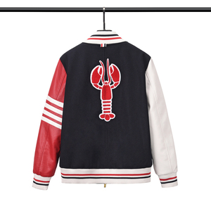 <b>Men's</b> High Quality Wool Winter Bomber <b>Jacket</b> Custom Fashionable Team Varsity Design with <b>Letter</b> Embroidery - Product Image 2