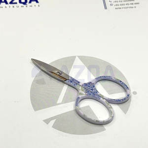 Tijeras de bordado elegantes con mango recubierto de papel puntiagudo personalizado, tijeras profesionales para el hogar hechas en Pakistán - Product Image 4