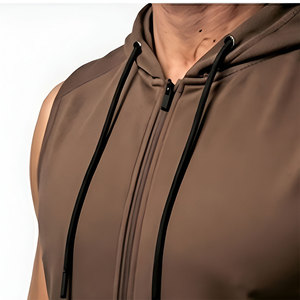 Vêtements de sport pour un style de vie actif, sweat-shirt sans manches pour homme, léger, doux pour la peau, veste de musculation, vêtements de gym - Product Image 5