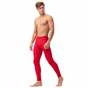 Leggings Deportivos para Hombre, 100% Poliéster, Cintura Elástica, Pantalones de Compresión para Gimnasio, Ejercicio y Fitness, Absorben la Humedad - Product Image 3