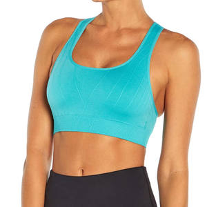 Women Lightweight High Support Sports <b>Bra</b> <b>Removable</b> <b>Pads</b> Front Adjustable Straps Breathable Mesh for Yoga Running Gym Fitness - Product Image 3