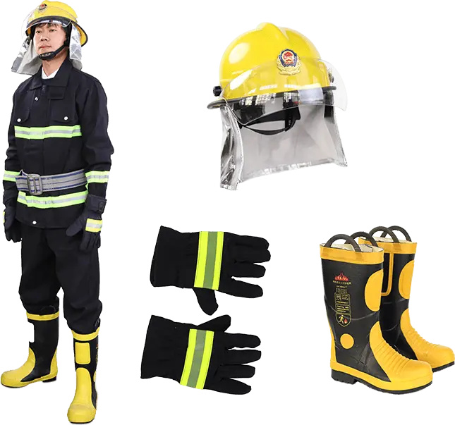 Fireman emergency rescue suit includJacket fire pants fireproof firefighting helmet fire gloves fire boots fireman suit