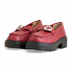 Pull mocassin rouge pour femme WN4361 - Product Image 3