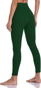 OEM Service Women's Breathable Mid Waist 100% Cotton <b>Leggings</b> Casual Gym Wear <b>Knee</b>-<b>Length</b> Best Price for Online Sale - Product Image 2