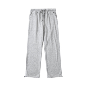 OEM ODM Custom Logo Men's Drawstring Pants Wide Leg Cotton <b>Trousers</b> with Private Label & Custom Service - Product Image 4
