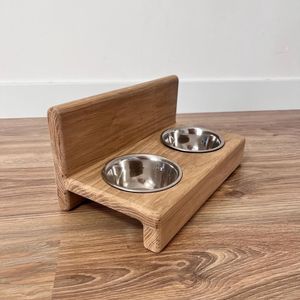 Handmade Durable Eco-Friendly Wooden Dog Feeder <b>Promotional</b> <b>Pet</b> <b>Product</b> for Food Bowls - Product Image 2