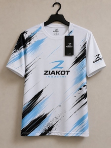 ZIAKOT industry Nouveau design T-shirt de performance personnalisé pour homme, bleu marine et or vieilli - Product Image 5