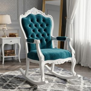 Silla mecedora para habitación infantil en Londres, Reino Unido, hecha a mano en Indonesia. - Product Image 1