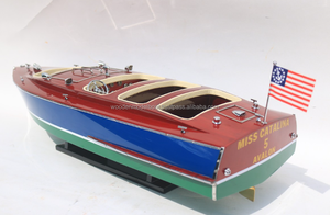 Gia Nhien Fabricant Conception personnalisée quantité minimale de commande basse MISS CATALINA 5 AVALON MODÈLE DE BATEAU EN BOIS-MODÈLE DE BATEAU EN BOIS-ARTISANAT - Product Image 2