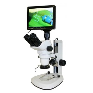 Stereo <b>Microscopes</b> LCD Display Manual Focus ±5d Dioptric Adjustment External Screen Support - Product Image 3