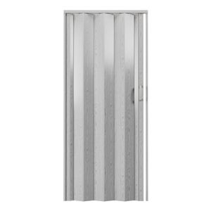Portes accordéon pliantes grises de 48 pouces à double paroi, robustes et durables, avec système de contrôle d'accès - Product Image 5
