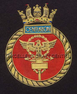 Écusson brodé personnalisé CENTURION avec motif Aigle Couronné, à coudre en dentelle, badge en tissu avec épingle de sûreté pour vêtement, style circulaire - Product Image 4