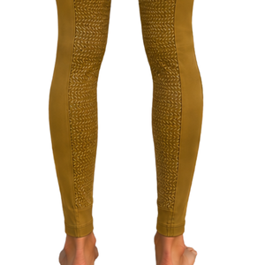 Women Chocolate <b>Brown</b> High Waist Horse Riding <b>Leggings</b> Stretch Equestrian Breeches Textured Riding Pants with Front Pocket - Product Image 3