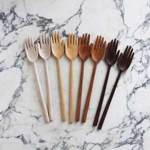 Juego de Cucharas de Madera Hechas a Mano, Forma Ovalada, Pulimentadas, Rústicas, Naturales, Duraderas, Utensilios de Cocina para Uso Doméstico - Product Image 6