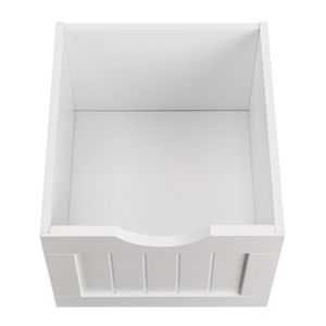Mobiletto da Bagno Bianco in MDF con 4 Cassetti, Design Moderno Scandinavo Minimalista Salvaspazio per Casa, Hotel, Appartamento - Product Image 3