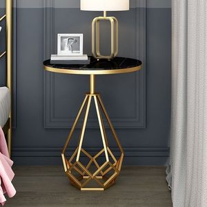 Minimalist Accent Metal Side <b>Table</b> For Apartment Furniture Living Room And Stylish Bedroom Arrangement - Product Image 1
