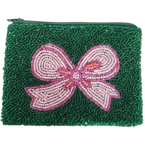 Handcrafted Beaded Cherry <b>Coin</b> Pouch Rhinestone Mini <b>Coin</b> Pouch Mardi Gras Good Times Roll <b>Coin</b> <b>Purse</b> From india Handmade - Product Image 1
