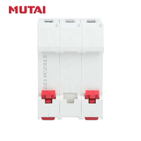 Interruptor Automático Miniatura Mutai Precio de Fábrica Dz46-63 Rojo 20A 63A Tipos 3 Polos 16a Mini Mcb