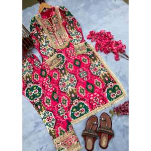 Conjunto de Top y Pantalón Estampado Maslin 2XL para Fiestas, Ideal para tu Próxima Celebración - Product Image 4