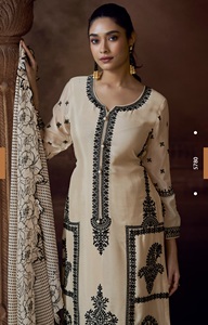 Traje Palazzo Moderno de Chinon Pesado para Mujer, Talla Única, con Bordado de Lentejuelas, Ideal para Fiesta de Graduación o Boda - Product Image 5
