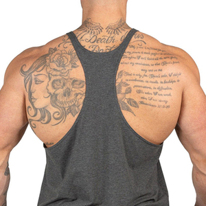 Stylish Fashionable BROOXLY SPORTS Casual Solid Men Tank <b>Tops</b> Cotton Sleeveless <b>Top</b> <b>Low</b> Price High Quality Breathable Fabric - Product Image 6