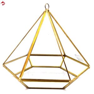 Modern Gold Metal Glass Plant <b>Terrarium</b> High Quality Luxury Design <b>for</b> Home Restaurant Hotel Decorations Vase Cheap Price <b>Sale</b> - Product Image 2