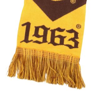 Écharpe en tricot marron doré Iota Phi Theta 1963, accessoire d'hiver premium pour la fraternité grecque, coupe élégante - Product Image 2