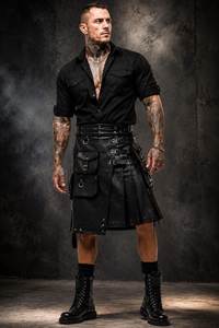 Costume sexy de gladiateur en cuir pour homme avec ceinture - Écologique FAZMAX CORPORATION Modèle T6543 - Product Image 3