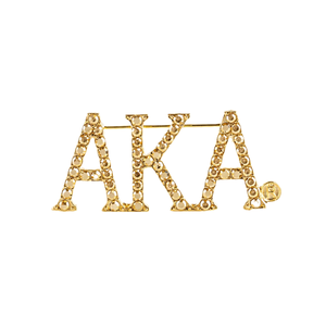 Small Greek Letter Lapel Pin Pink Green Gold Metal Sorority Inspired Brooch Decorative Badge for Women Suit Shirt <b>Scarf</b> <b>Hat</b> - Product Image 1