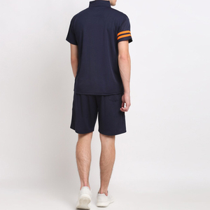 Ensemble T-shirt et short graphique personnalisé de haute qualité pour hommes, survêtement uni à taille élastique pour hommes, prix de gros - Product Image 2