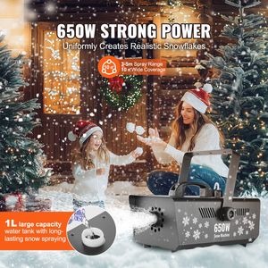 Macchina per Neve Artificiale Portatile Premium 650W con Telecomando Wireless, Serbatoio da 1L, Alta Produzione di Fiocchi di Neve per Uso Scenico - Product Image 2