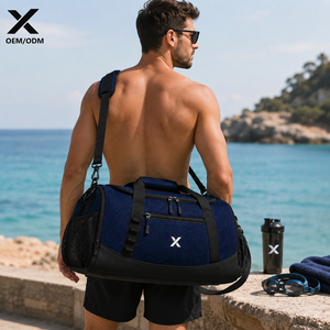 Custom Swim Mesh Duffle <b>Bag</b> Breathable <b>Beach</b> Pool Gym Sports Gear <b>Bag</b> Waterproof Travel Equipment <b>Bag</b> with Adjustable Strap OEM - Product Image 6