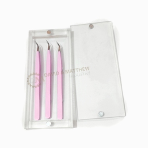 Boîte de rangement personnalisée pour pinces à extensions de cils magnétiques, en acrylique, anti-poussière, avec aimants, support pour pinces à extensions de cils - Product Image 1