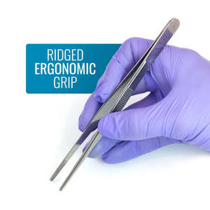 Meilleur prix, pinces à dissection médicales à pointe dentelée en acier inoxydable, pinces chirurgicales de laboratoire, approuvées CE ISO, utilisation hospitalière, garantie 1 an - Product Image 5