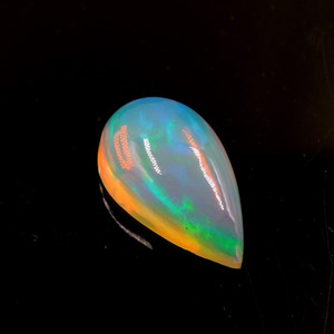 โอปอลเอธิโอเปียสีขาวธรรมชาติทรงลูกแพร์แบบคาโบชอง น้ำหนัก 2.00 กะรัต พร้อมสีเปลี่ยนแปลง - Product Image 6