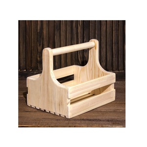 Decorative Durable Multifunction Wooden <b>Caddy</b> for Farmhouse Home Decor <b>Kitchen</b> Essentials Coffee Bar Bathroom Storage Table - Product Image 5