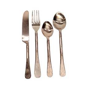 Ensemble de couverts minimalistes en acier inoxydable mat, finition satinée, cuillère, fourchette, couteau, vaisselle pour hôtel, restaurant, vente en gros - Product Image 4