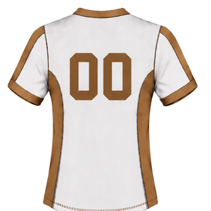 Camiseta de Rugby Blanca y Gris de Manga Corta con Cuello en V, Uniforme de Equipo Personalizado, Transpirable, para Entrenamiento Deportivo - Product Image 2