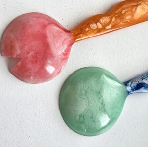 Resin Serving Spoon Smooth Polished Finish Ideal Kitchen Serving Accessory for Rice Curry <b>Salad</b> and Pasta Meals - Product Image 3