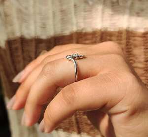 Anillo de Compromiso de Diamante Moissanite Premium para Mujer, Plata 925, 0.25 CT, Corte Pera, Sin Níquel, Anillo de Boda Clásico para Propuesta de Matrimonio - Product Image 4