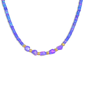 Tumble with Beads <b>Necklace</b> for Women Handmade Tumble Beads <b>Necklace</b> Jewelry Natural Stone Tumble with Beads <b>Necklace</b> - Product Image 2
