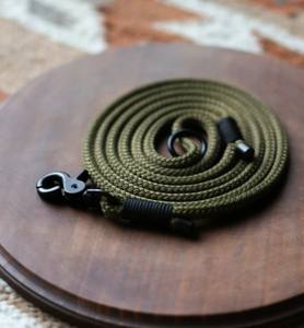 Laisse en corde Olive personnalisée pour petits chiens - Product Image 1