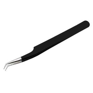 Vired Impex Professional Stainless Steel Fiber <b>Lash</b> Eyelash Tweezers <b>Cluster</b> <b>Lash</b> Tweezer High Quality Durable Precision 10mm - Product Image 5