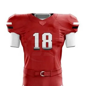 Uniforme de football américain professionnel en polyester respirant, tissu en maille douce, vêtements d'entraînement actifs - Product Image 2