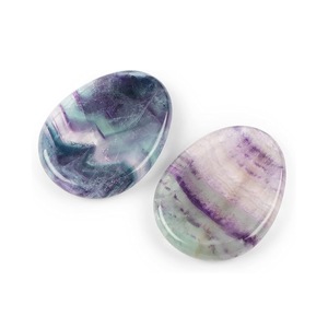 Pierre de poche anti-stress en fluorite arc-en-ciel naturelle, cristal de guérison, pierre précieuse pour massage, vente en gros - Product Image 6