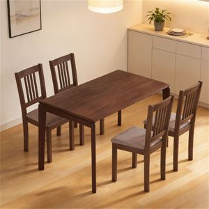 Due sedie da pranzo marroni per sala da pranzo e soggiorno, mobili da cucina - Un set - Product Image 2