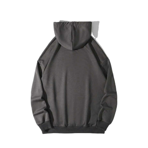 Sweat-shirt à capuche gothique pour homme, noir, en coton French Terry, coupe oversize, imprimé lettres sur le devant, avec poche, style streetwear automne - Product Image 6