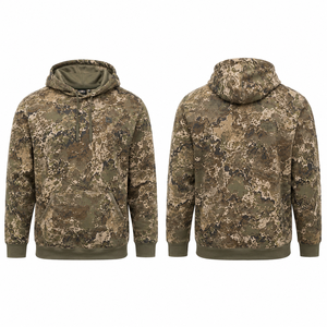 Sweat à capuche camouflage MEGAMAPLE pour homme, manches longues, polyester, vêtements de chasse respirants, évacuation de l'humidité, style été - Product Image 1